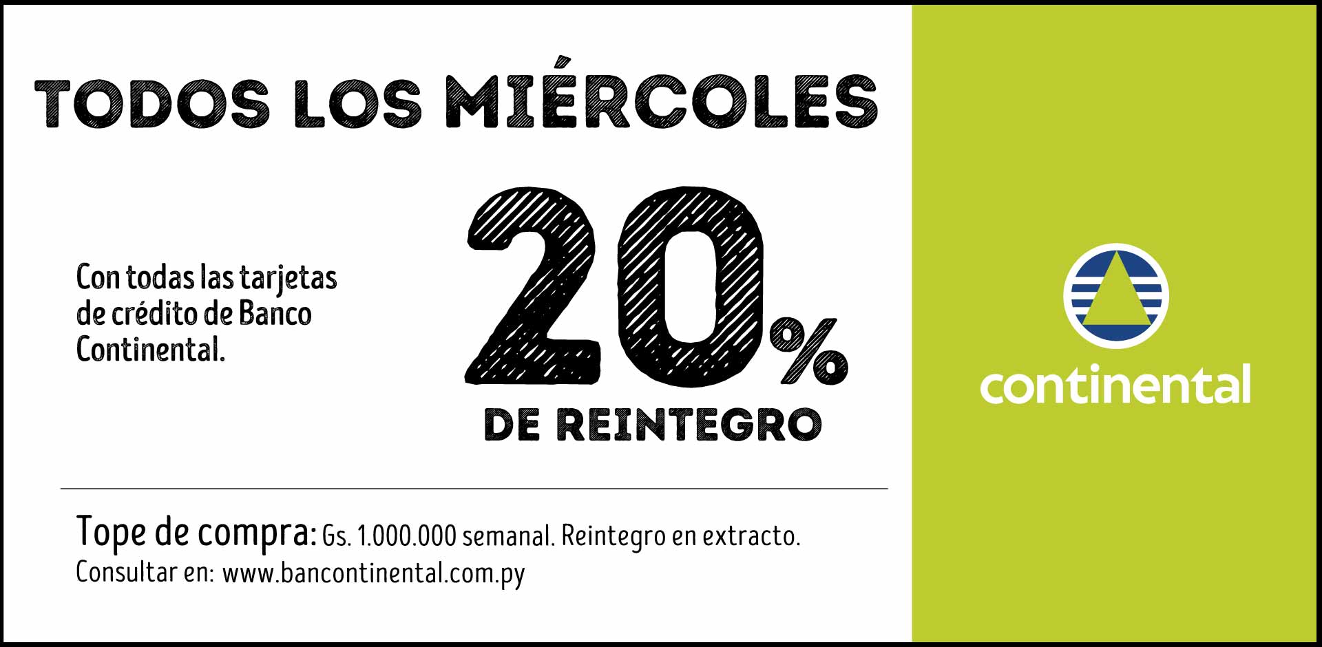 Reintegro Continental - Delimarket